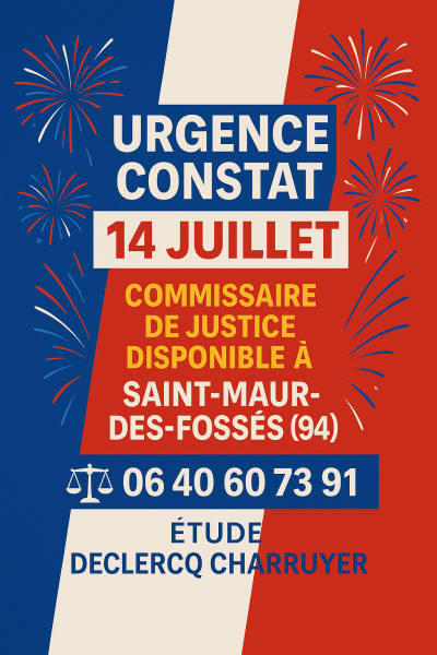 Huissier constat saint maur des fossés 94100