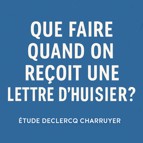 J'ai reçu une lettre d'huissier que faire? 94 Saint Maur des fossés 