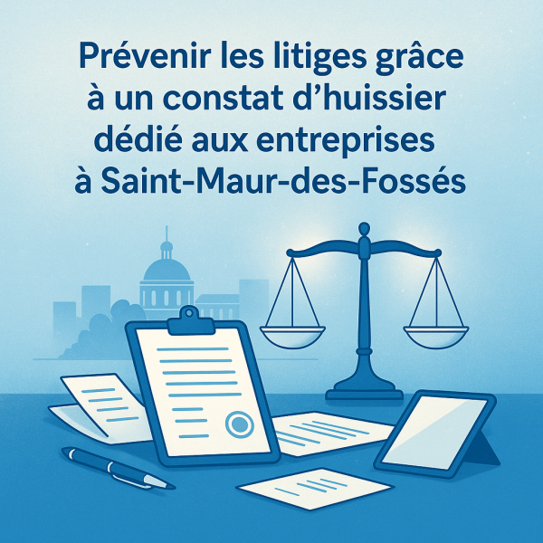 Huissier pour constat Saint Maur 94 Val de Marne 