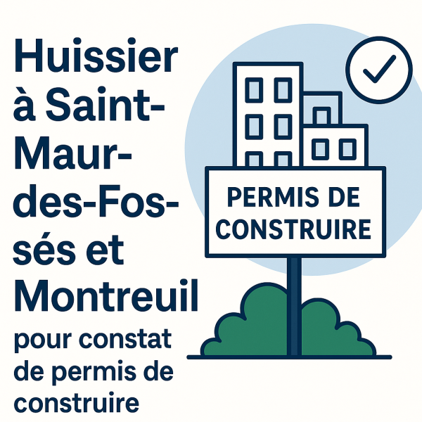 Constat d'huissier permis de construire à Saint Maur 