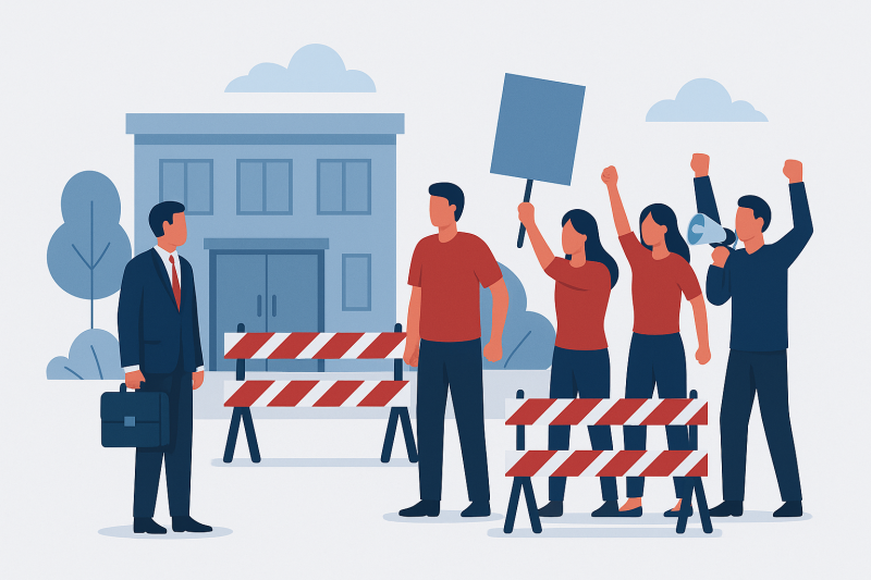 Constat de grève par huissier à Saint Maur des Fossés 