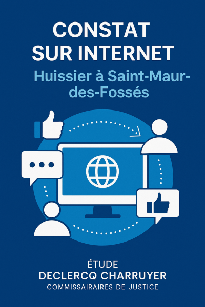 Huissier pour constat sur internet à Saint Maur des Fossés 94 