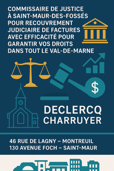 huissier pour facture impayée à saint maur 
