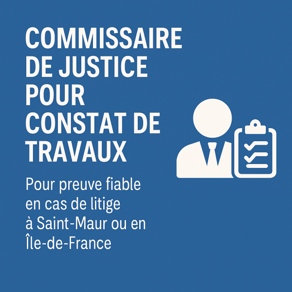 Constat de travaux à vincennes et saint maur des fossés 