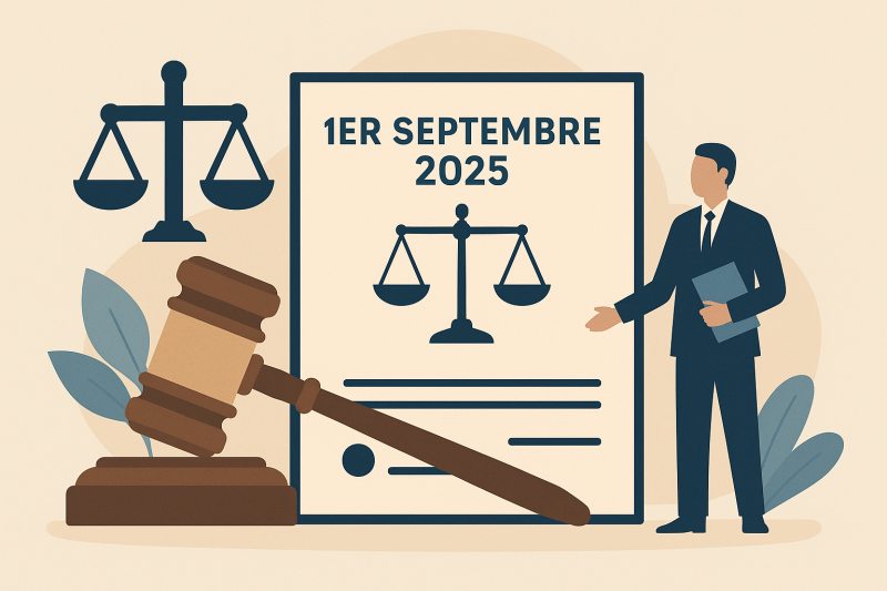 Ce qui change au 1er septembre 2025 commissaires de justice 
