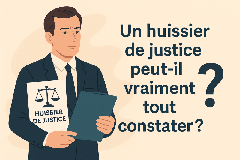 Que peut constater un huissier de justice à saint maur des fossés 94 