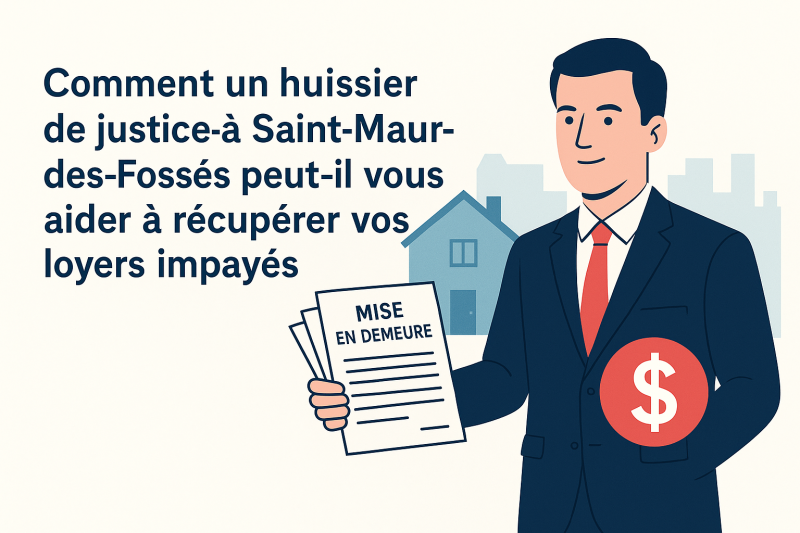 huissier pour récupérer des loyers impayés et sortir le locataire à Saint Maur des Fossés 94 