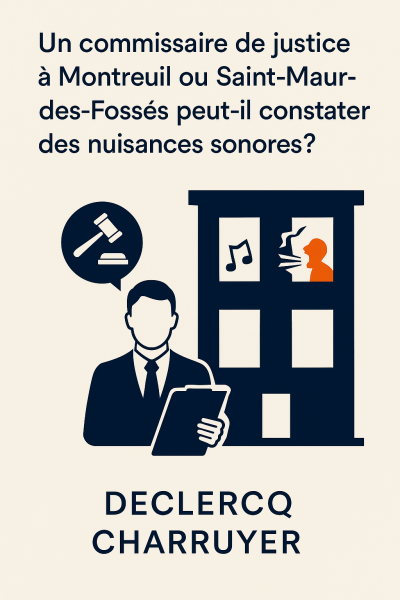 Huissier Saint Maur des fossés et autour de chez vous pour nuisances sonores 