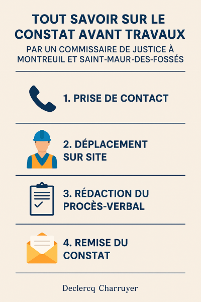 Constat avant travaux à Saint Maur des Fossés 94 