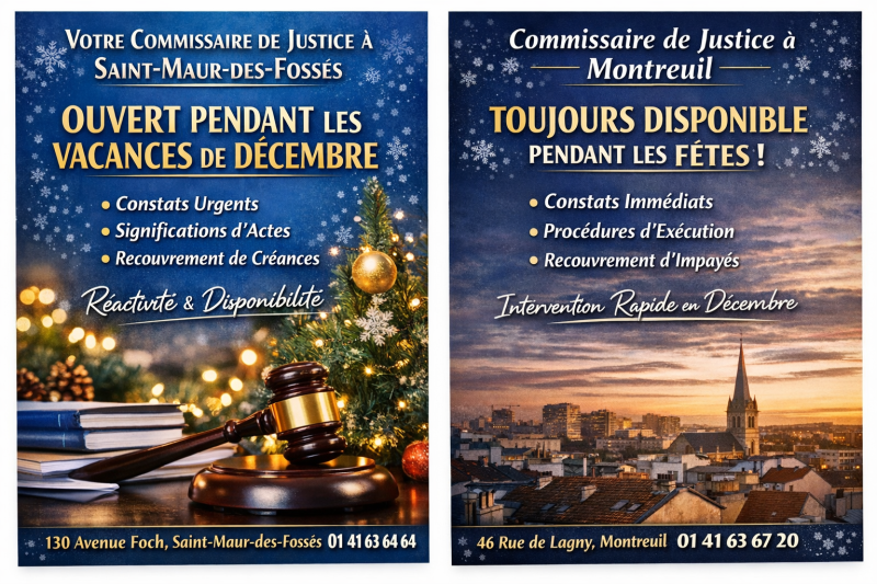 Commissaires de justice à Saint Maur des Fossés 94100 disponible et réactif