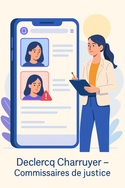 Prouver un faux compte instagram ou tik tok grâce à un constat d'huissier de justice 93 et 94 