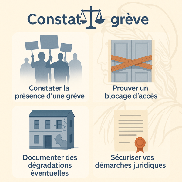 Faire appel à un huissier réactif en urgence pour prouver le blocage par un mouvement social autour de Saint Maur des Fossés