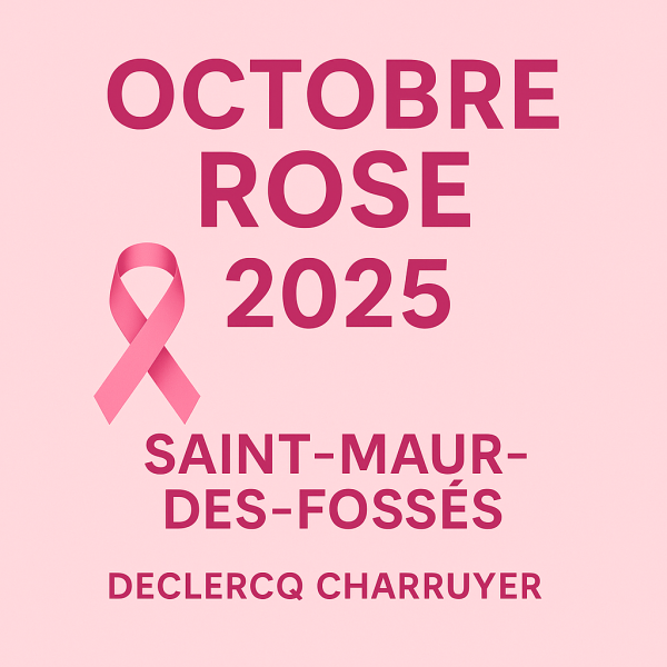 Planning octobre rose à Saint Maur des fossés proposé par vos huissiers de justice