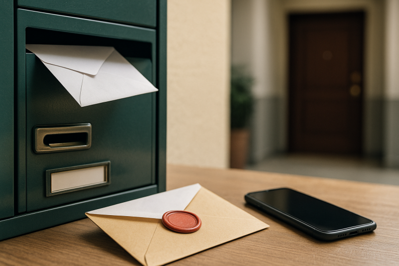 Réception d'un document de commissaire de justice 94