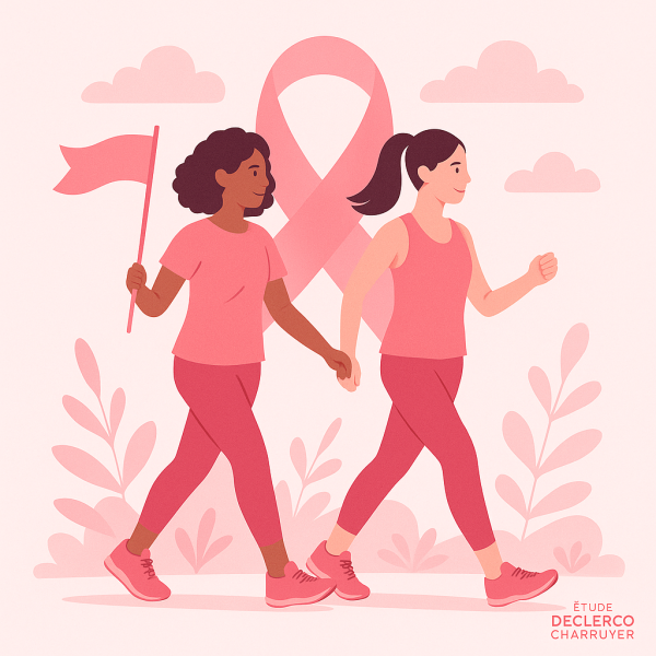 Activités Octobre Rose dans le Val de Marne 94 présentés par des huissiers à  Saint Maur 94