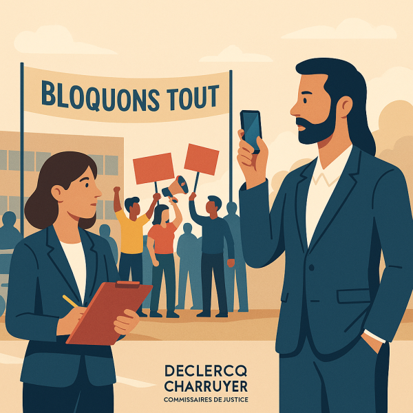 Huissier à Saint Maur des fossés pour constat de blocage mouvement social