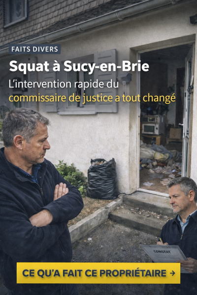 Faire expulser rapidement des squatteurs par un huissier de justice à Sucy en brie